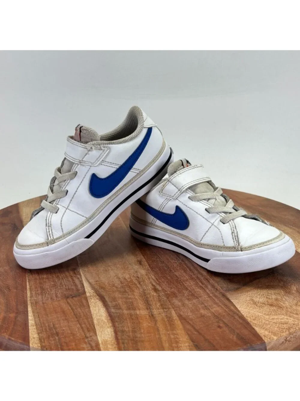 Nike Toddler Size 9C COURT LEGACY (TDV) White Game Royal Black DA5382 101
